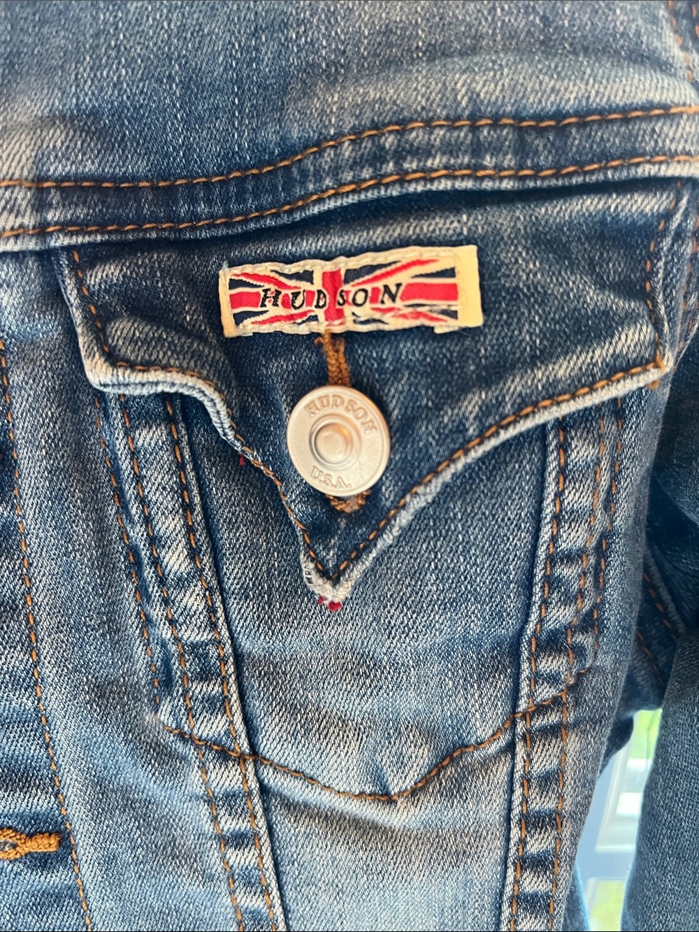 Hudson Jeans Kids Classic Medium Blue Denim Jacket - Picture 3 of 12